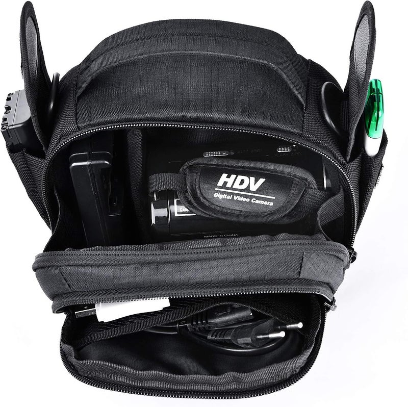 FOSOTO حقيبة كاميرا وكاميرا فيديو متوافقة مع كانون VIXIA HF R800 R700، سوني HDR-CX405 CX675 CX670 SR12 FDRAX53، باناسونيك HC-V770 HC-V180 HD، روك بيردز HDV-5052STR، باور ليد PL-601 بوتو PLD078 HC-V770 HD - Image 4